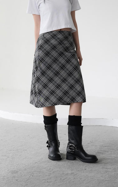 [BINARY01] Copen Check Skirt