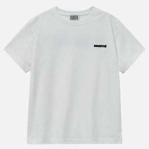 [MARITHÉ FRANÇOIS GIRBAUD] UNION LOGO TEE white