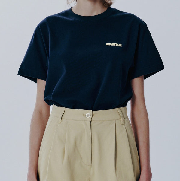 [MARITHÉ FRANÇOIS GIRBAUD] UNION LOGO TEE navy