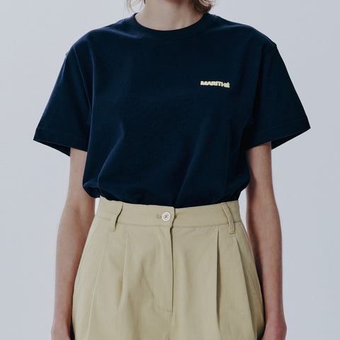 [MARITHÉ FRANÇOIS GIRBAUD] UNION LOGO TEE navy