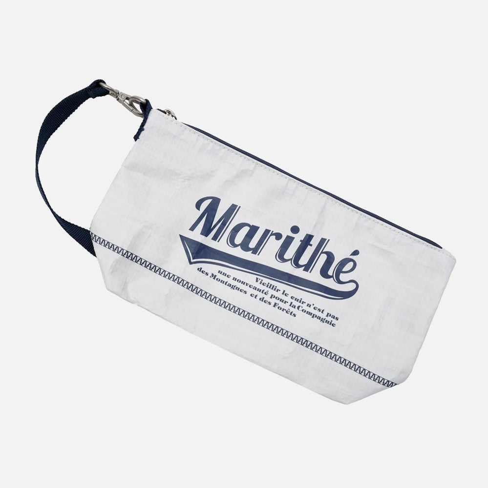 [MARITHÉ FRANÇOIS GIRBAUD] TARPAULIN BIG POUCH white