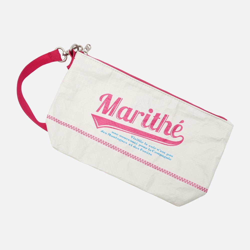 [MARITHÉ FRANÇOIS GIRBAUD] TARPAULIN BIG POUCH pink