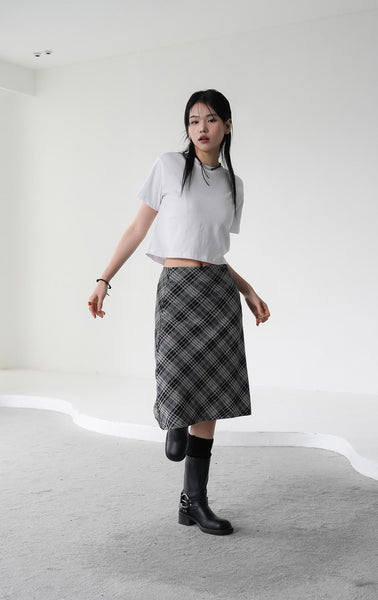 [BINARY01] Copen Check Skirt