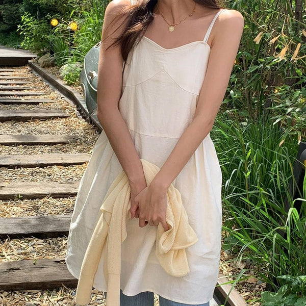 [WITHBLOOM] Lia Linen Sleeveless Dress