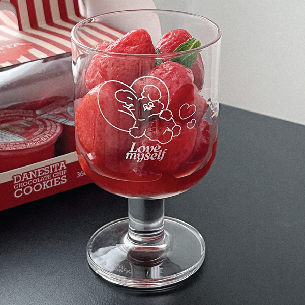 [Mademoment] Love Myself Butty Goblet Glass Cup 280ml
