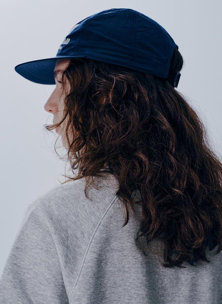 [MARITHÉ FRANÇOIS GIRBAUD] LETTERING NYLON CAMP CAP navy