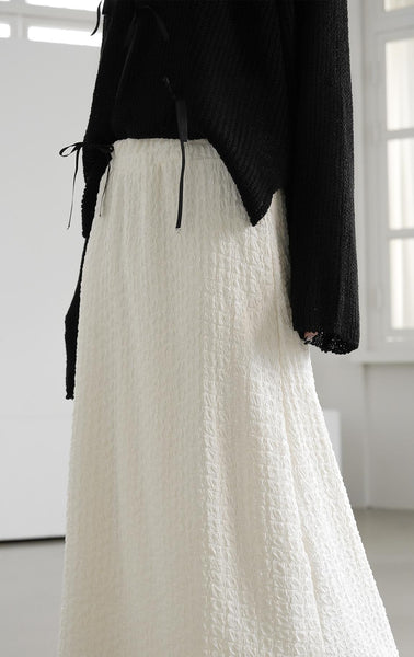 [BINARY01] Withy Layered Long Skirt
