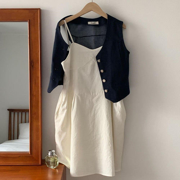 [WITHBLOOM] Lia Linen Sleeveless Dress
