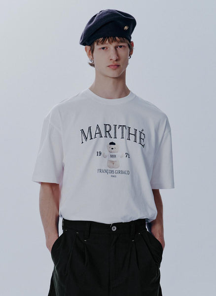 [MARITHÉ FRANÇOIS GIRBAUD] MARI GRAPHIC OVERSIZED TEE white