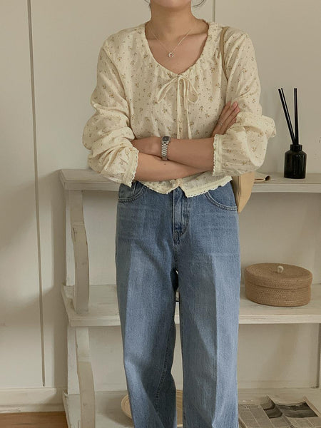 [FROM HEAD TO TOE] Pinto Leg Loom Semi-wide Denim Pants