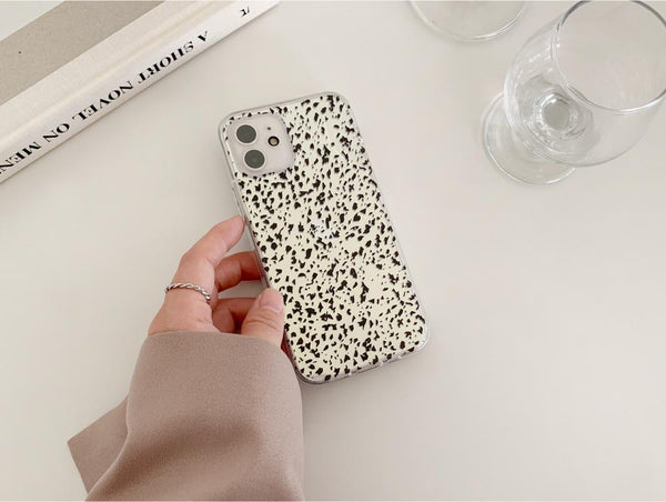 [Mademoment] Sand Pattern Design Glossy Mirror Phone