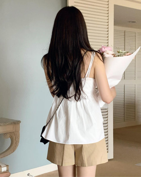 [98°C] Carol Flare Tank Top Blouse (3 Colors)