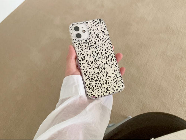 [Mademoment] Sand Pattern Design Glossy Mirror Phone