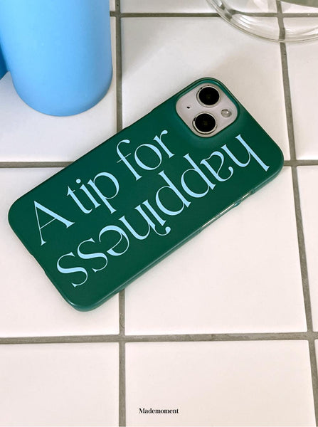 [Mademoment] Happiness Lettering Design Phone Case