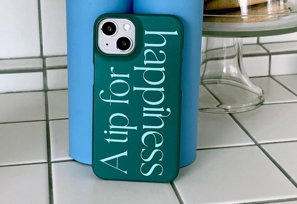 [Mademoment] Happiness Lettering Design Phone Case