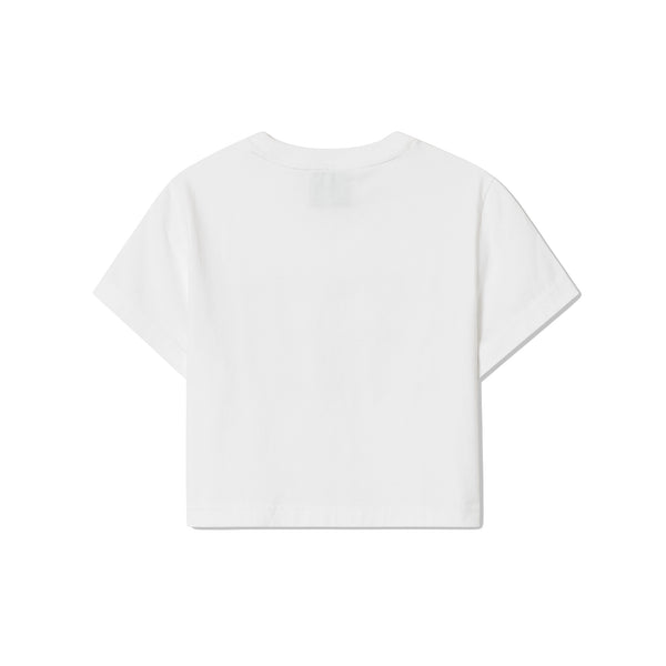 [O!Oi X Knotted] SWEET CREAM LIST CROP T-SHIRTS (3 Colours)