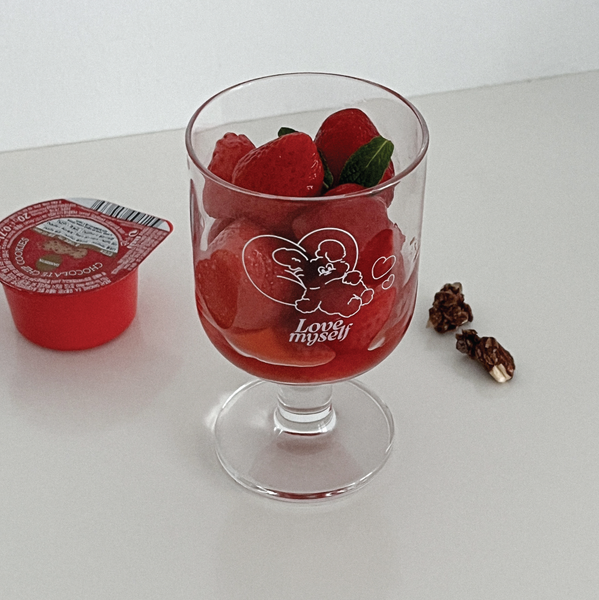 [Mademoment] Love Myself Butty Goblet Glass Cup 280ml