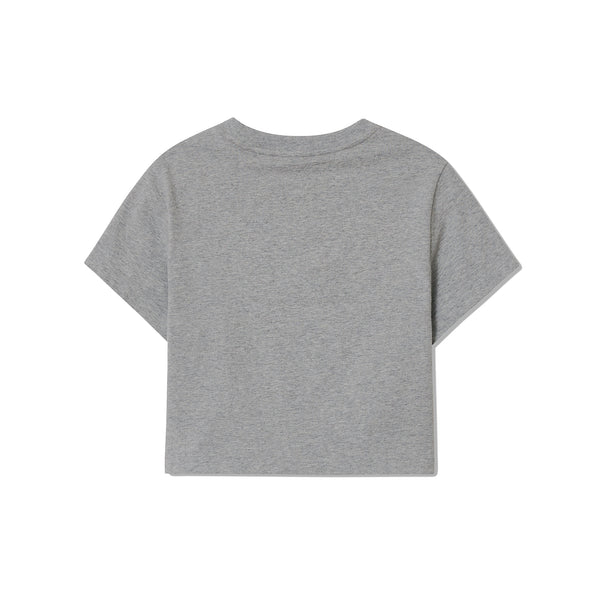 [O!Oi X Knotted] SWEET CREAM LIST CROP T-SHIRTS (3 Colours)