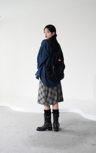 [BINARY01] Copen Check Skirt