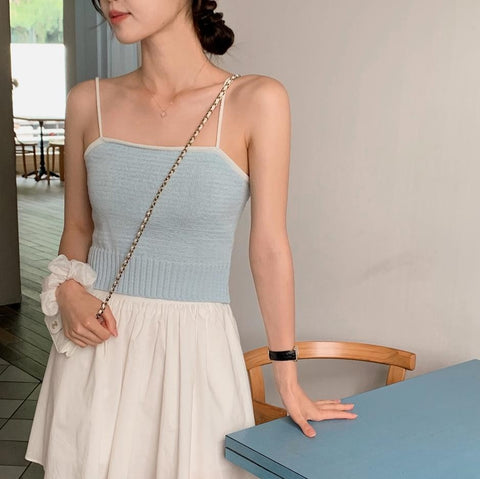 [SHOPPERLAND] Cotton Summer Knit Sleeveless Shirt (4 Colours)
