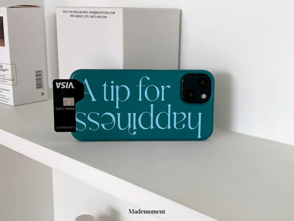 [Mademoment] Happiness Lettering Design Phone Case