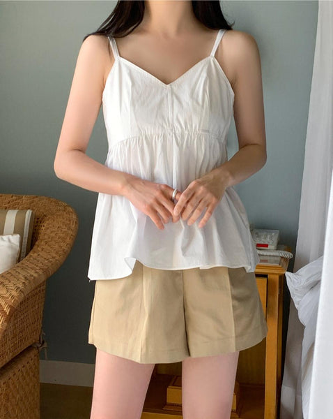 [98°C] Carol Flare Tank Top Blouse (3 Colors)