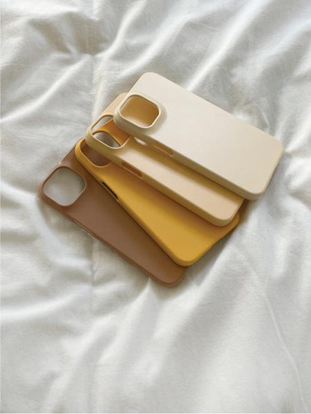 [Mademoment] Pastel Plain Design Phone Case