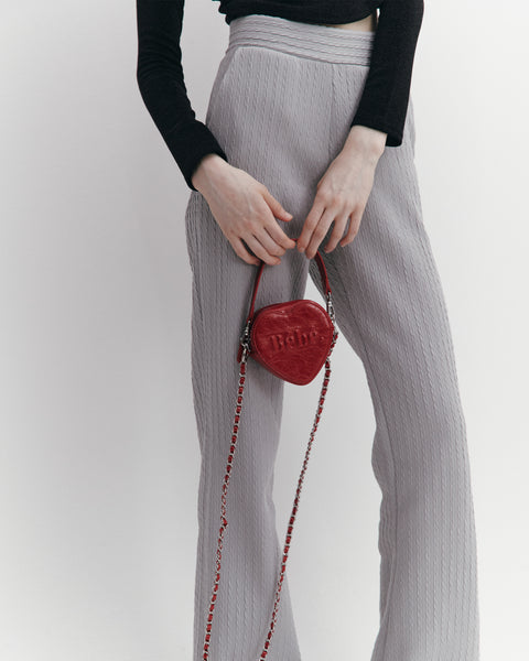 [NOIRNINE] Bébé Heart Chain Mini Bag (RED)