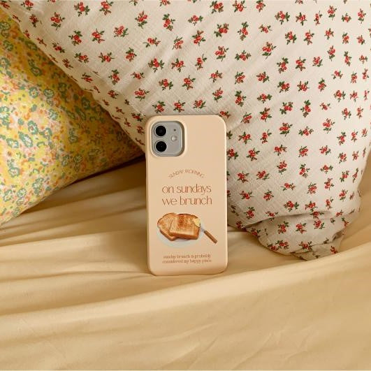 [Mademoment] Sunday Morning Lettering Design Phone Case