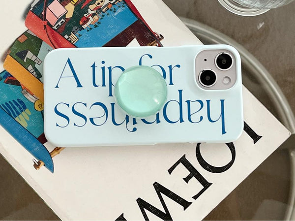 [Mademoment] Happiness Lettering Design Phone Case