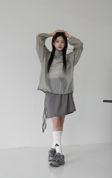 [BINARY01] Bari Strap Wrap Pants Skirt