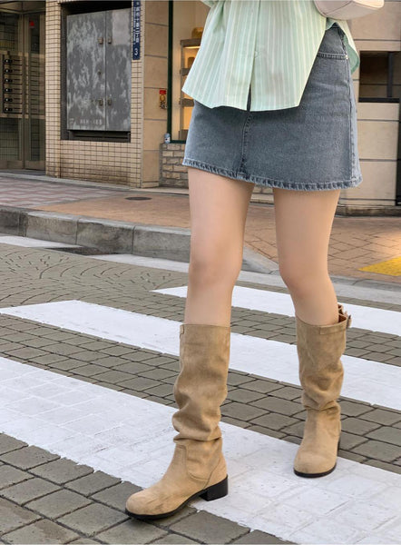 [98°C] Lauv Gracie Denim Mini Skirt