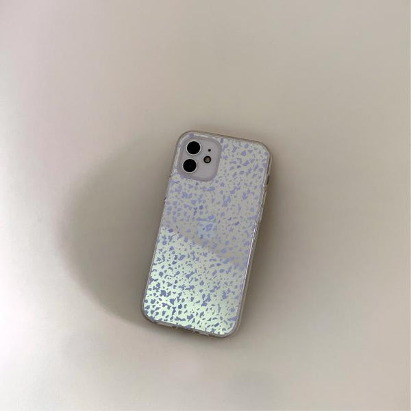 [Mademoment] Sand Pattern Design Glossy Mirror Phone