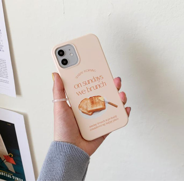 [Mademoment] Sunday Morning Lettering Design Phone Case