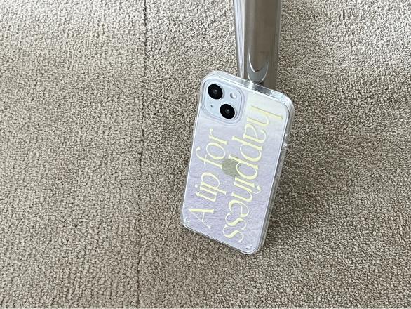 [Mademoment] Happiness Lettering Design Glossy Mirror Phone