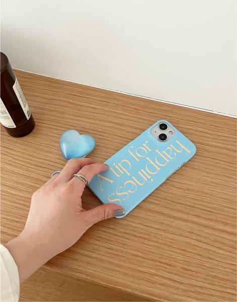 [Mademoment] Happiness Lettering Design Phone Case