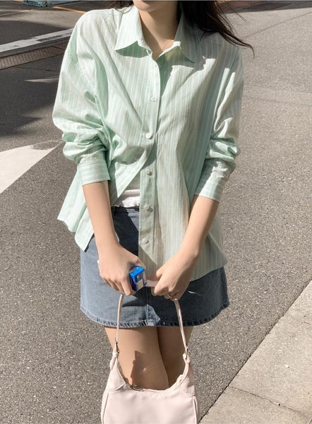 [98°C] Lauv Gracie Denim Mini Skirt