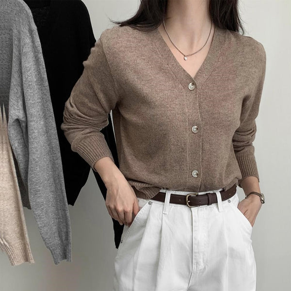 [SLOWAND] Muted Standard Fit Cardigan