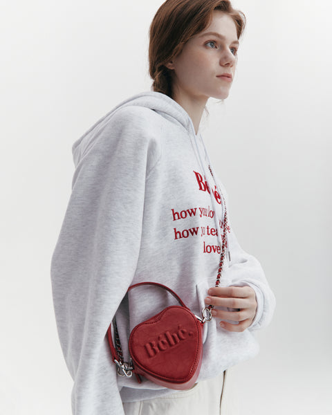 [NOIRNINE] Bébé Heart Chain Mini Bag (RED)