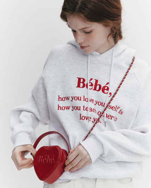 [NOIRNINE] Bébé Heart Chain Mini Bag (RED)