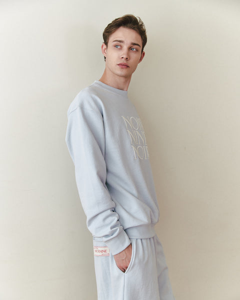 [NOIRNINE] UNISEX Noir Sweatshirt (SKY BLUE)