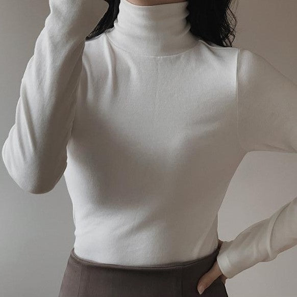 [SLOWAND] # SLOWMADE Winters Modal Turtleneck T-Shirt (Slim Fit/Basic Fit) (7 Colours)