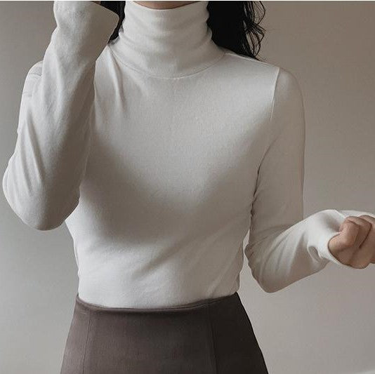 [SLOWAND] # SLOWMADE Winters Modal Turtleneck T-Shirt (Slim Fit/Basic Fit) (7 Colours)