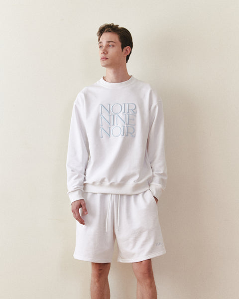 [NOIRNINE] UNISEX Noir Sweatshirt (WHITE)