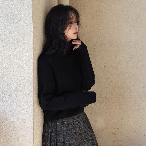 [SLOWAND] # SLOWMADE Herringbone Check Skirt (2 Colours)