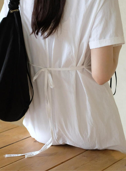 [98°C] Dover Nylon Line Shirt Dress (3 Color)