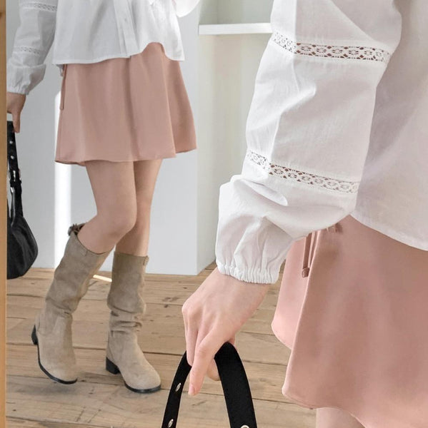 [98°C] Rocco Satin Flare Skirt (3 Colors)