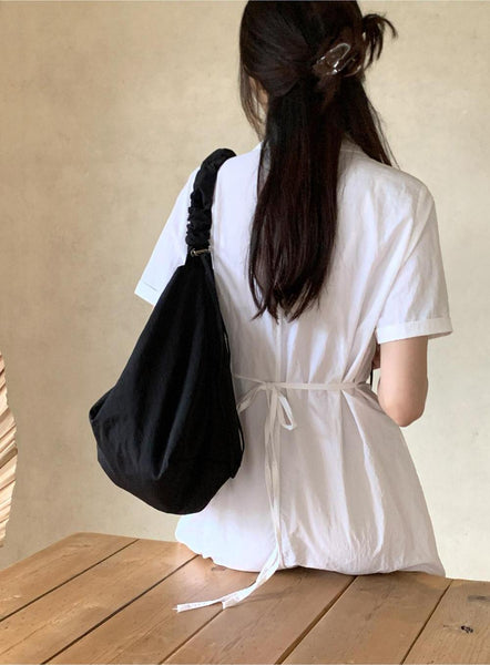 [98°C] Dover Nylon Line Shirt Dress (3 Color)