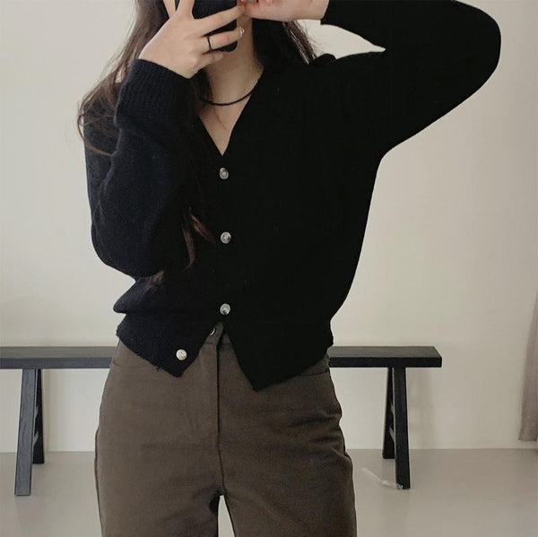 [SLOWAND] Muted Standard Fit Cardigan