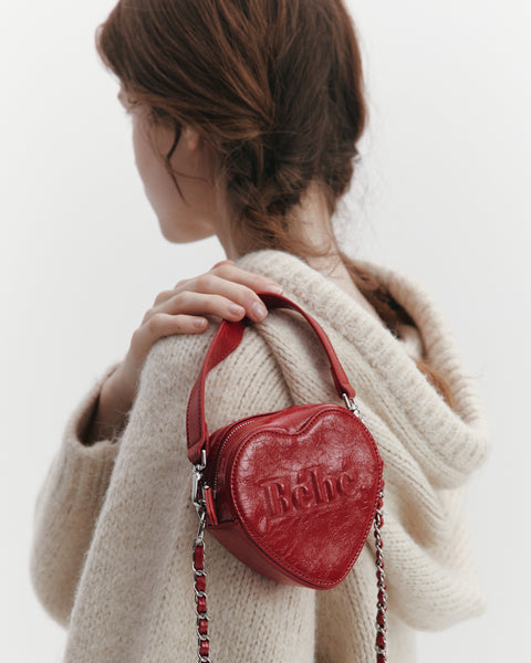 [NOIRNINE] Bébé Heart Chain Mini Bag (RED)